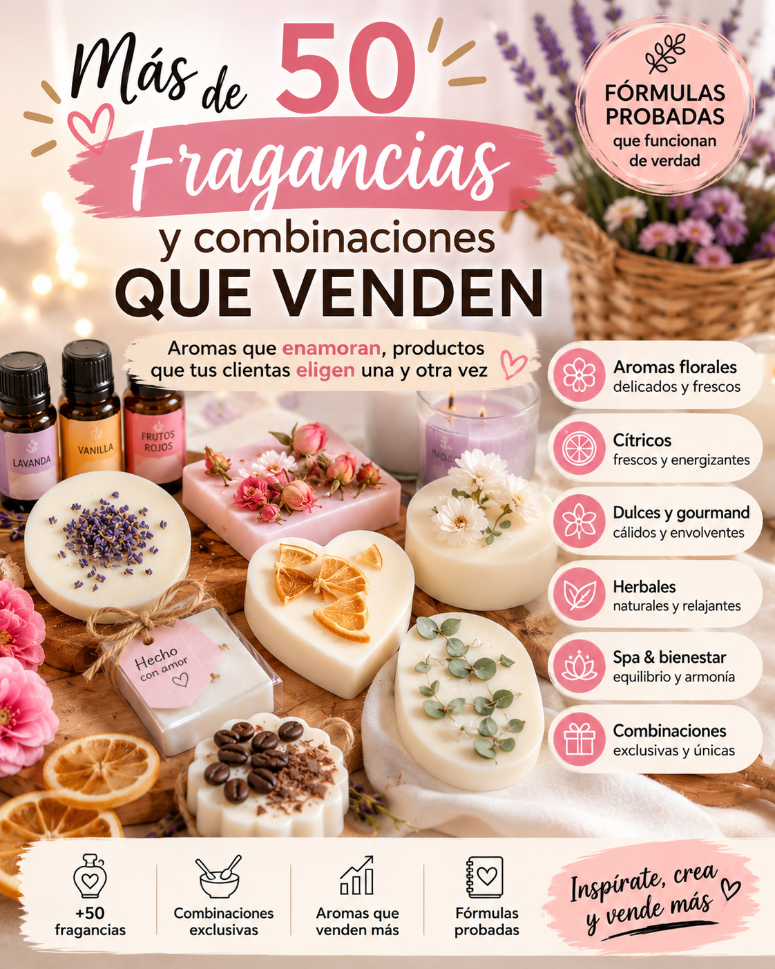 Fragancias que venden +de 50 combinaciones
